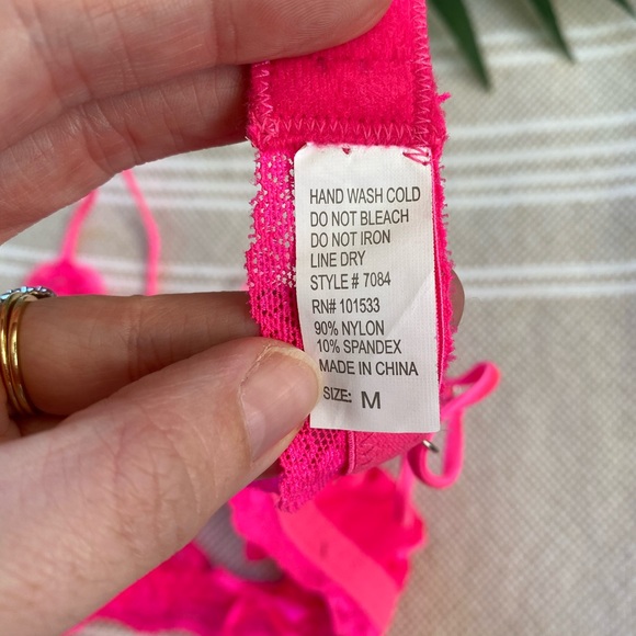 Neon Pink Bralette - Picture 2 of 7